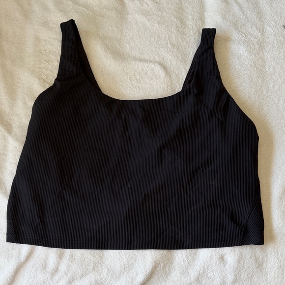 Black Ribbed old navy active top - Picture 2 of 4